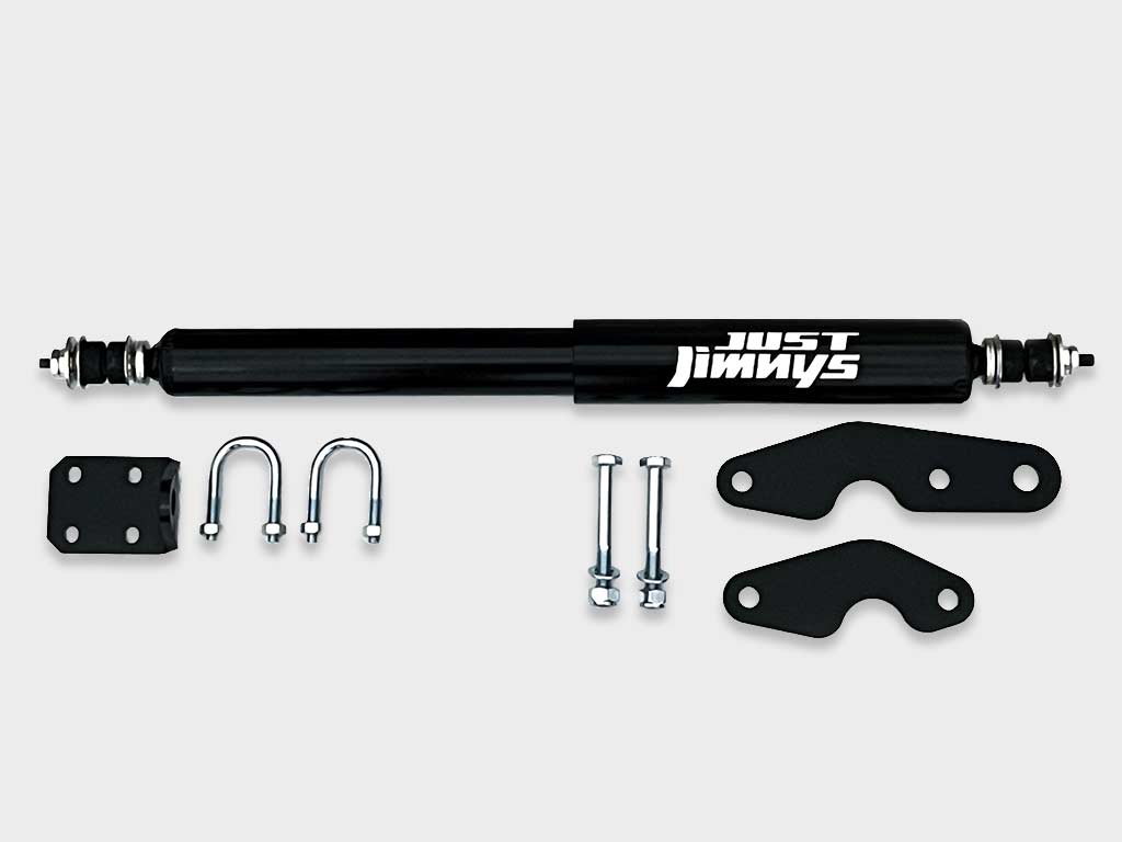 Just Jimnys Steering Damper Stabiliser Kit – Suzuki Jimny 1998–2018 (Stops Death Wobble)
