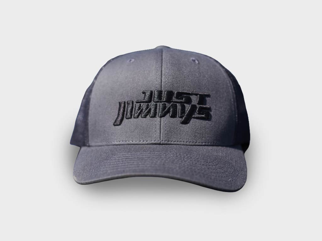 Just Jimnys Embossed Logo Trucker Cap - Grey